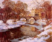 Mulhaupt, Frederick John Choate Bridge, Winter Spain oil painting artist